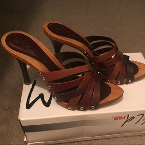 Stylish Wooden Mules!